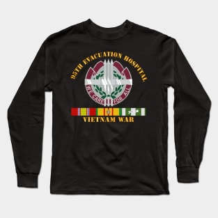 95th Evacuation Hospital - Vietnam War w  V N SVC Long Sleeve T-Shirt